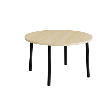 Bord Add 590, Ø1200 mm, højde 720 mm, lyddæmpende birk laminat på sort stel