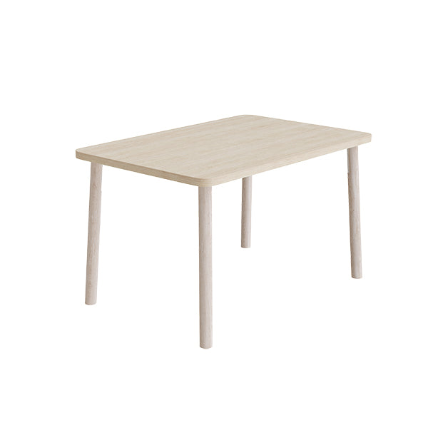 Tranås Skolmöbler Bord Add Wood 590 1200x800 mm Højde 720 mm med hvidpigmenteret eg laminat, massivt træben – Caféborde