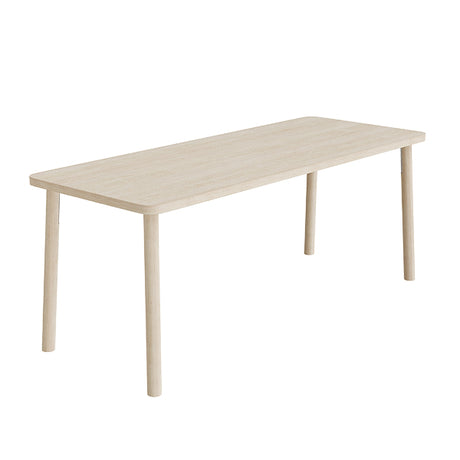 Bord Add Wood 590 1800x700 mm Højde 720 mm med hvidpigmenteret eg laminat, massivt træben – image 3