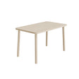 Tranås Skolmöbler Bord Add Wood 590 1200x700 mm Højde 720 mm med lyddæmpende hvidpigmenteret eg laminat, massivt træben – Caféborde