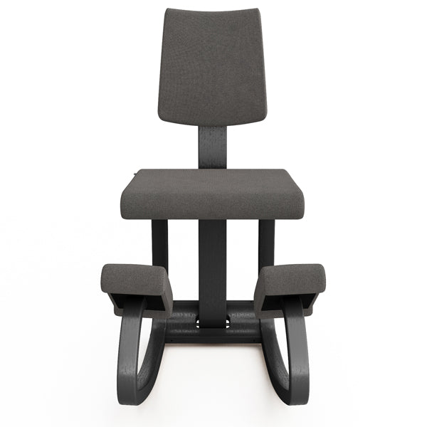 Knæstol Varier Variable Plus sort, REV 164 grå