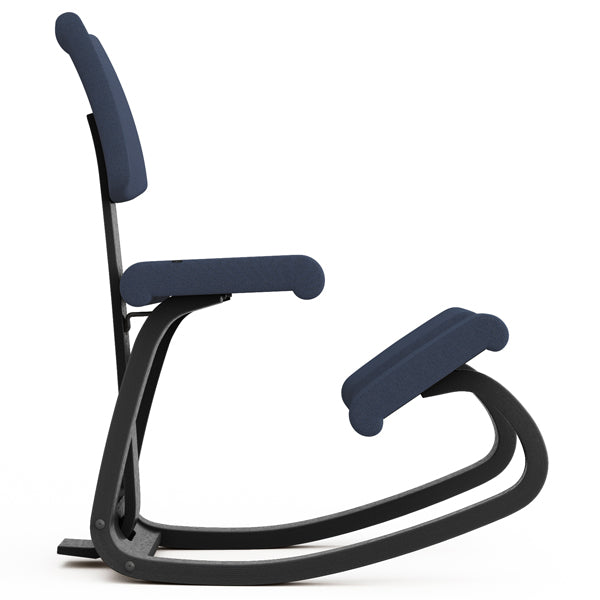 Knæstol Varier Variable Plus sort, REV 774 blå – image 2