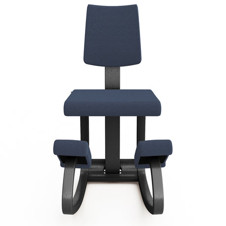 Knæstol Varier Variable Plus sort, REV 774 blå