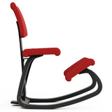 Knæstol Varier Variable Plus sort, REV 634 rød