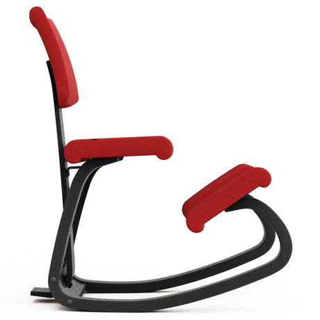 Knæstol Varier Variable Plus sort, REV 634 rød – image 2