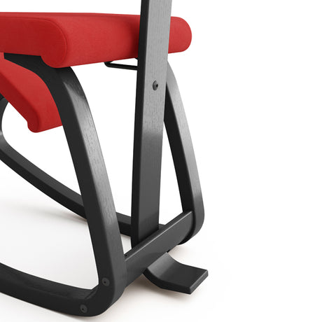Knæstol Varier Variable Plus sort, REV 634 rød – Aktivitetsstole (billede 6)