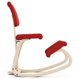 Knæstol Varier Variable Plus natur, REV 634 rød