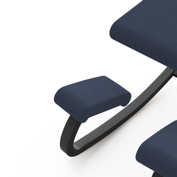 Knæstol Varier Variable sort, REV 774 blå – image 3