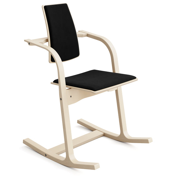 Stol Varier Actulum natur, REV 194 sort – Aktivitetsstole (billede 1)
