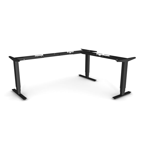 Hæve-sænke understel DNA til hjørnebord, sort – image 2