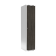 Sonesson Garderobeskab 1x400 mm Lige tag Hel søjle Laminat dør Nocturne wood Cylinderlås – Garderobeskabe