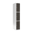 Sonesson Garderobeskab 1x300 mm Lige tag 3-delt søjle Laminat dør Nocturne wood Cylinderlås – Garderobeskabe