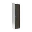 Sonesson Garderobeskab 1x400 mm Skråt tag Hel søjle Laminat dør Nocturne wood Cylinderlås – Garderobeskabe