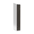 Sonesson Garderobeskab 1x300 mm Skråt tag 2-delt søjle Z-dør Laminat dør Nocturne wood Cylinderlås – Garderobeskabe