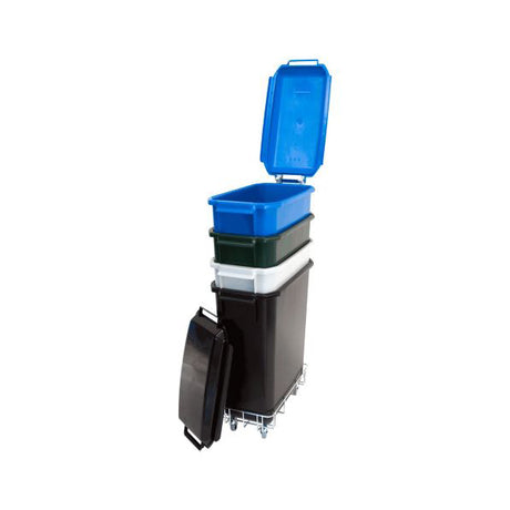 Affaldsbeholder 60L Sort genbrugsplast Patricia