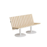 Sofa Cirkum, 2-pers lav, massiv birk, hvidt understel – image 2