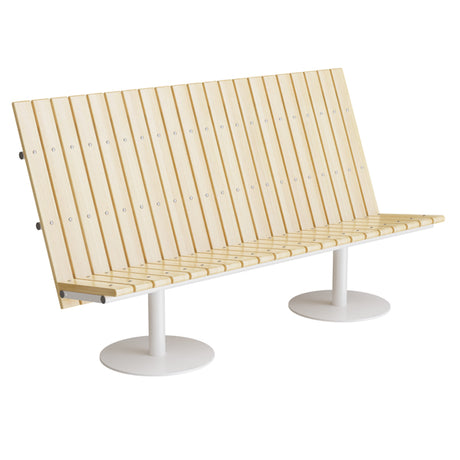 Sofa Cirkum, 3-pers høj, massiv eg, hvidt understel – image 1