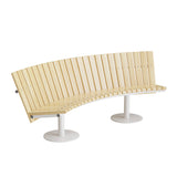 Sofa Cirkum, 60° buet lav, massiv eg, hvidt understel – image 2