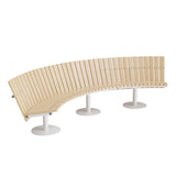 Sofa Cirkum, 90° buet lav, massiv birk, hvidt understel – image 2