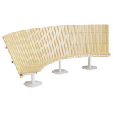 Sofa Cirkum, 90° buet høj, massiv eg, hvidt understel – image 2