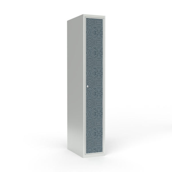 Sonesson Skoleskab 1x300 Lige tag 1 rum i højden VirrVarr Black laminatdør Cylinderlås – Elevskabe (billede 1)