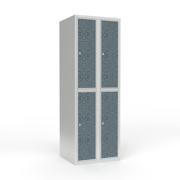 Skoleskab 2x300 Lige tag 2 rum i højden VirrVarr Black laminatdør Cylinderlås – image 1