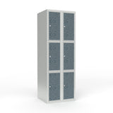 Skoleskab 2x300 Lige tag 3 rum i højden VirrVarr Black laminatdør Cylinderlås – image 1