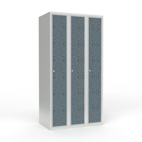 Skoleskab 3x300 Lige tag 1 rum i højden VirrVarr Black laminatdør Cylinderlås – image 1