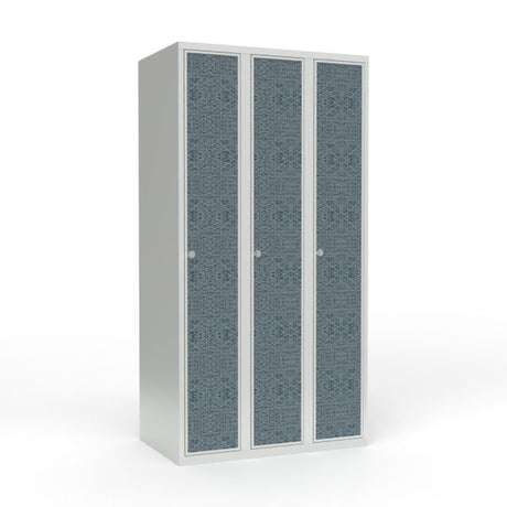 Skoleskab 3x300 Lige tag 1 rum i højden VirrVarr Black laminatdør Greb for hængelås – image 3