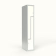 Sonesson Skoleskab 1x300 Lige tag, Z-dør Hvid laminatdør Cylinderlås – Elevskabe (billede 1)