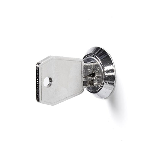 Skoleskab 1x400 Lige tag 1 rum i højden Hvid laminatdør Cylinderlås – image 2