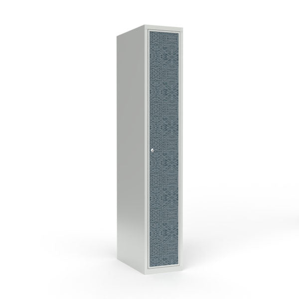Sonesson Skoleskab 1x400 Lige tag 1 rum i højden VirrVarr Black laminatdør Cylinderlås – Elevskabe (billede 1)
