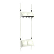 Sonesson BST Kombination E, Startsektion 2 pladser B 500 mm, hvid – Børnegarderober