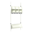 Sonesson BST Kombination B, Startsektion 3 pladser B 750 mm, hvid – Børnegarderober