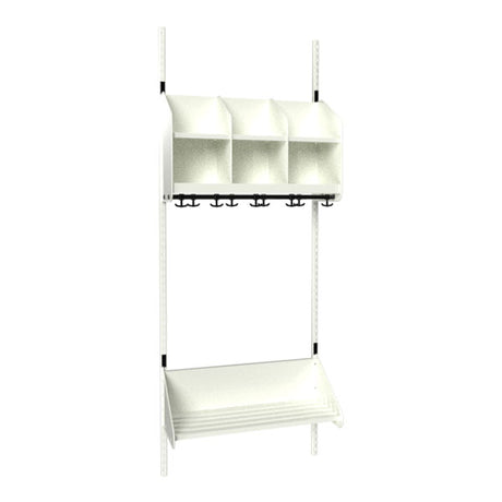 Sonesson BST Kombination B, Startsektion 3 pladser B 750 mm, hvid – Børnegarderober