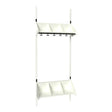 Sonesson BST Kombination E, Startsektion 3 pladser B 750 mm, hvid – Børnegarderober