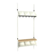 Sonesson BST Kombination G, Startsektion 3 pladser B 750 mm, hvid – Børnegarderober
