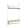 Sonesson BST Kombination H, Startsektion 4 pladser B 1000 mm, hvid – Børnegarderober