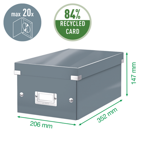Arkivboks Click&Store DVD sort