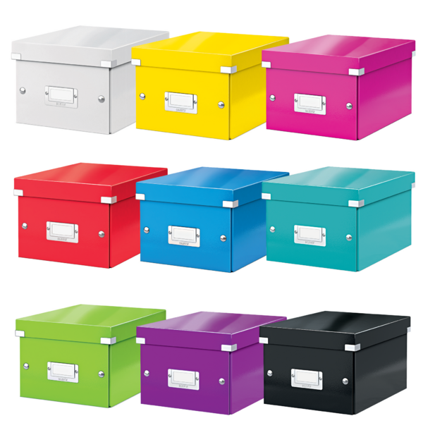 Arkivboks Click&Store lille gul