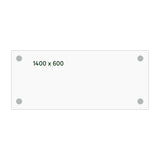 Skrivebord DNA, Antracit 1400x600 mm I-ben/Sort