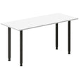 Ergoff Skrivebord DNA, Hvid 1400x600mm I-ben/Sort – Skriveborde (billede 1)