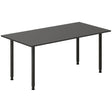 Ergoff Skrivebord DNA, Antracit 1600x800 mm I-ben/Sort – Skriveborde (billede 1)