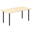 Ergoff Skrivebord DNA, Birk 1600x800 mm I-ben/Sort – Skriveborde (billede 1)