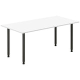 Ergoff Skrivebord DNA, Hvid 1600x800mm I-ben/Sort – Skriveborde (billede 1)