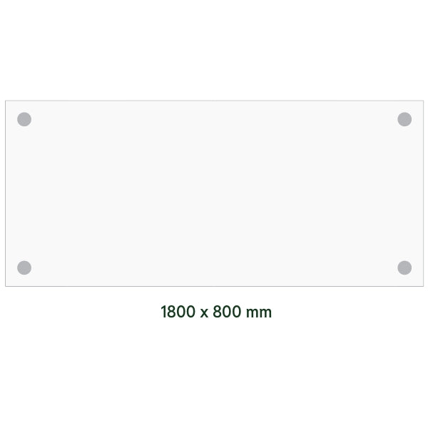 Skrivebord DNA, Antracit 1800x800 mm I-ben/Sort