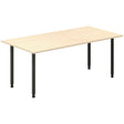 Ergoff Skrivebord DNA, Birk 1800x800 mm I-ben/Sort – Skriveborde (billede 1)