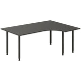 Ergoff Skrivebord DNA, Antracit 1800x1200 mm Højre I-ben/Sort – Skriveborde (billede 1)