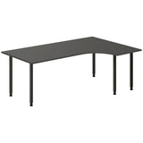 Ergoff Skrivebord DNA, Antracit 2000x1200 mm Højre I-ben/Sort – Skriveborde (billede 1)
