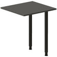 Ergoff Skrivebord, tilbyg DNA Antracit 600x600 mm I-ben Sort – Skrivebordstilbyg (billede 1)